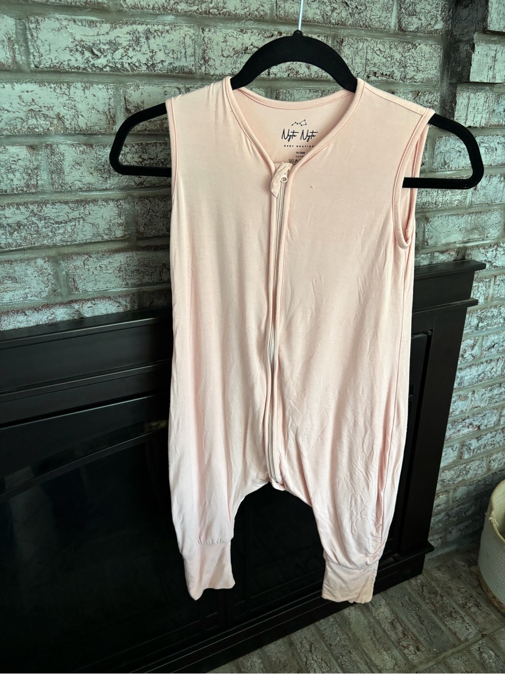 Pink Sleeveless Zippered Sleep sack